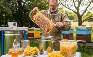 Harvesting Honey and Beeswax